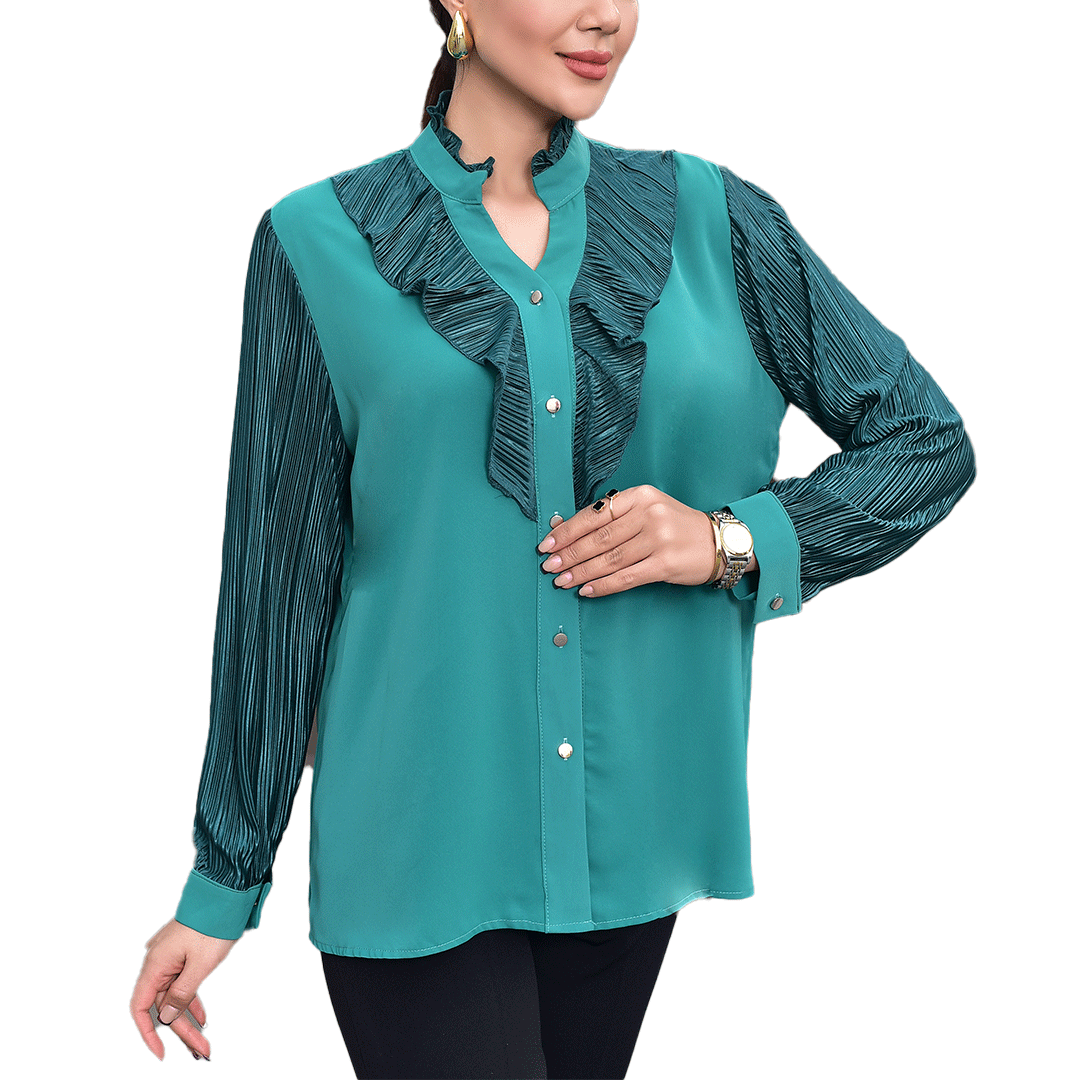 شومیز زنانه با جنس الیزه برند تی هو مدل THR0566